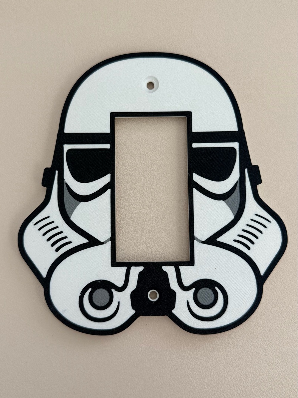 Star Wars Stormtrooper Light Switch Cover - White & Black